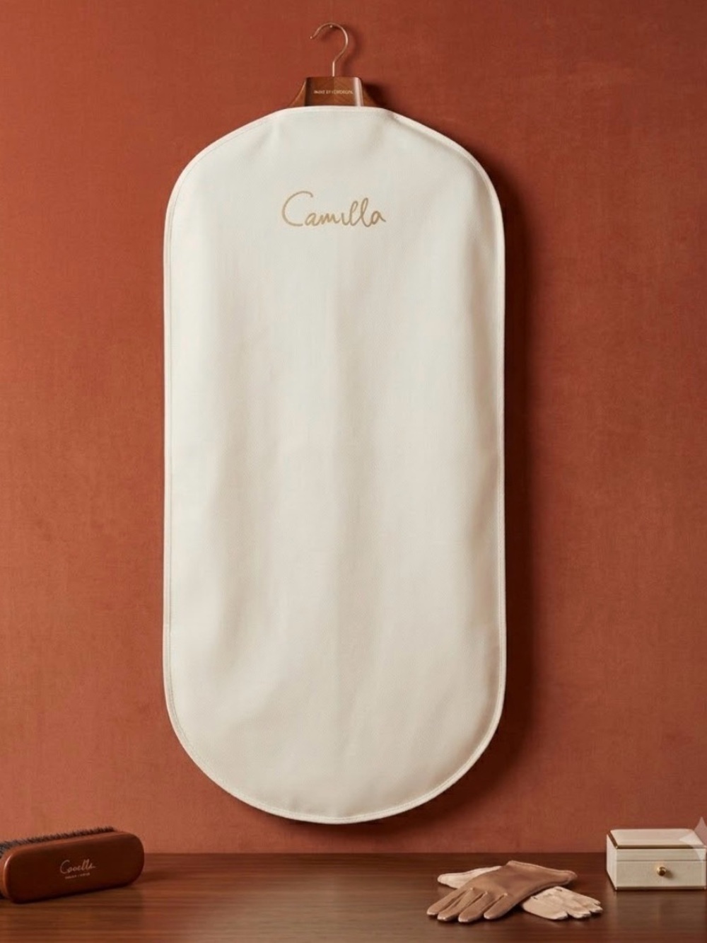 CAMILLA Luxury Canvas Garment Bag | 62” Long Dust Cover (Made in Portugal)